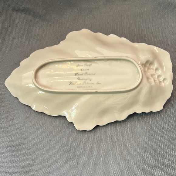 Vintage blue Ridge handled china leaf tray. made in USA - Picture 4 of 6